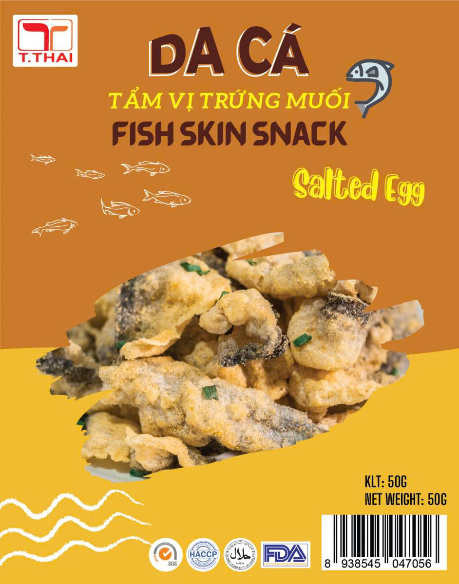Da Cá Chiên Giòn T.Thai Vị Trứng Muối: Thơm Béo Khó Cưỡng, Chuẩn Vị Vàng Ươm – Món Ăn Vặt Đỉnh Cao Bạn Phải Thử!